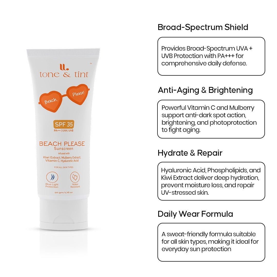 BEACH PLEASE Maximum Defense SPF 35